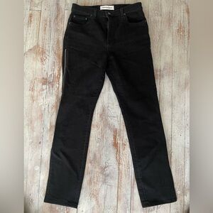 Reformationn side zipper straight jeans